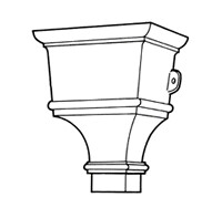 Cast Iron Ornamental Hopper H132