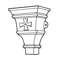 Cast Iron Ornamental Hopper H108