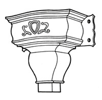 Cast Iron Ornamental Hopper H178