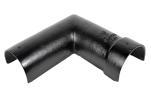 Cast Iron Plain Deep Half Round 90 Degree Angle