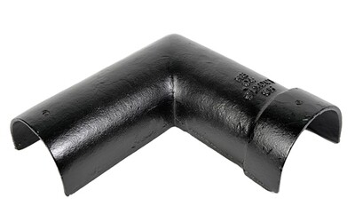 Cast Iron Plain Deep Half Round 90 Degree Angle