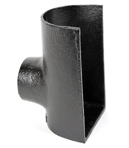 Cast Iron Plain Deep Half Round Drop End