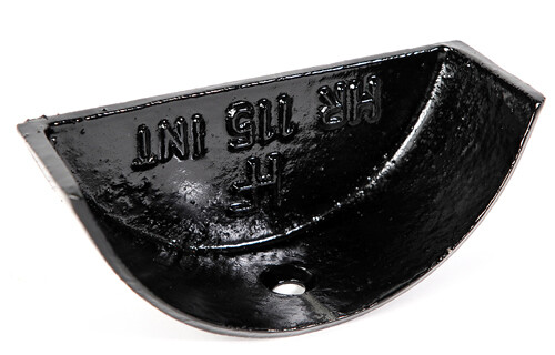 Cast Iron Plain Half Round Stop End
