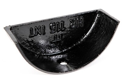 Cast Iron Plain Half Round Stop End