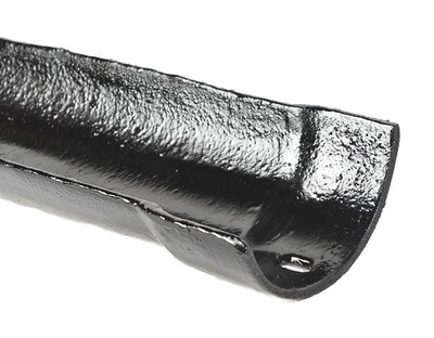 Cast Iron Plain Deep Half Round Gutter (6') 1829mm