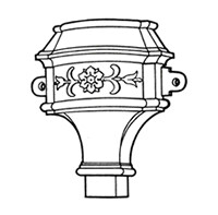 Cast Iron Ornamental Hopper H91