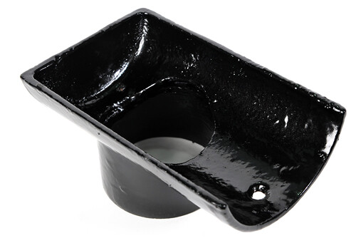Cast Iron Plain Half Round Drop End