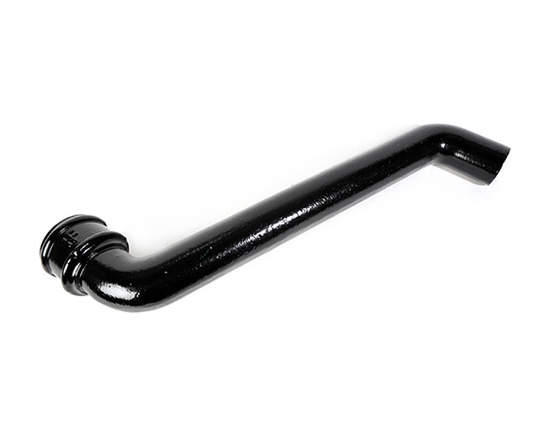 Cast Iron Round Pipe Offset 115mm (4.5") Projection