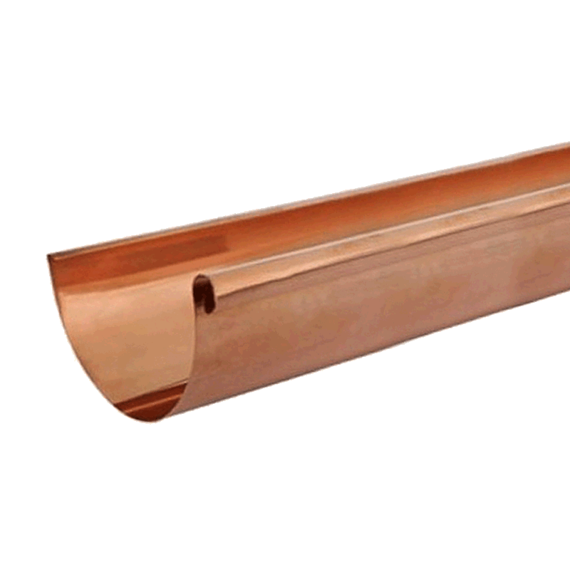 Copper Deep Half Round Guttering (3m Length)