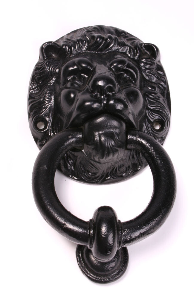 Iron Door Knocker - Lion Head