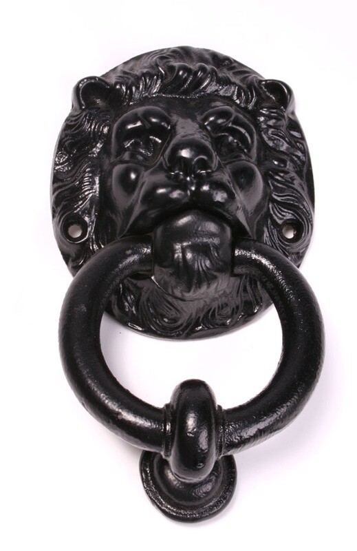 Iron Door Knocker - Lion Head