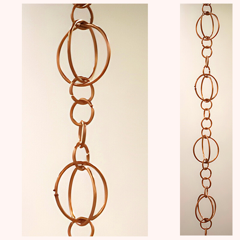 Large Double Loop Rain Chain