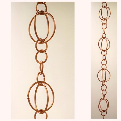 Large Double Loop Rain Chain