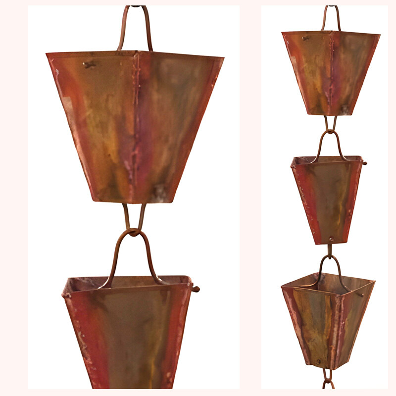 Large Square Cup Rain Chain