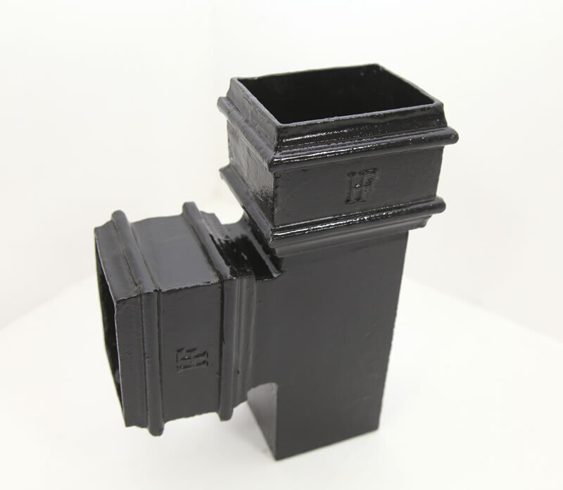 Rectangular Cast Iron Pipe Branch