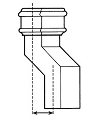 Square Pipe Anti Splash Shoe Plain