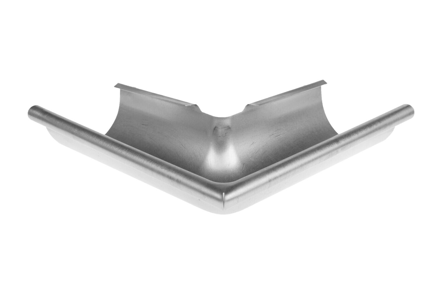 Steel Deep Half Round Gutter Square Angle (90 Degree)