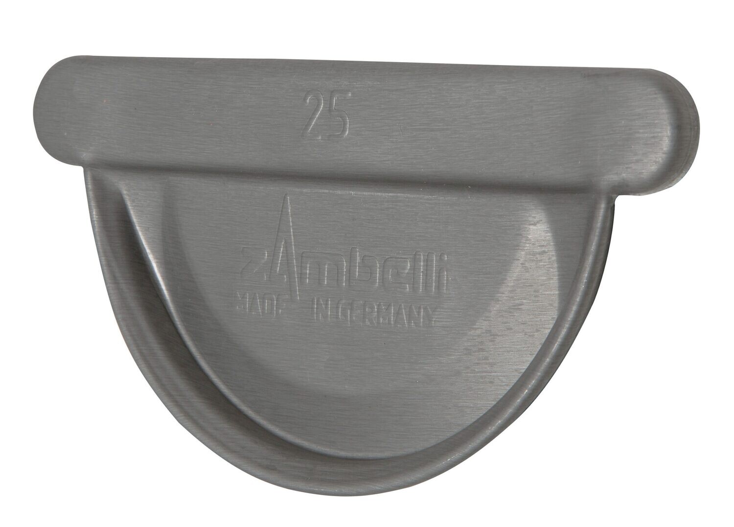 Zinc Deep Half Round Gutter Stop End