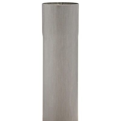 Zinc Round Rainwater Pipe (3m Length)