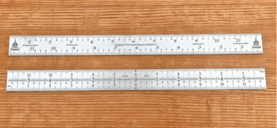 12 12" Flexible Center Rule