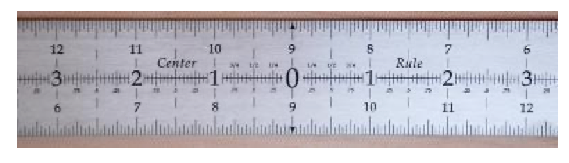 12" Flexible Center Rule