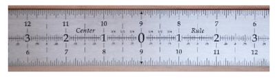 12" Flexible Center Rule
