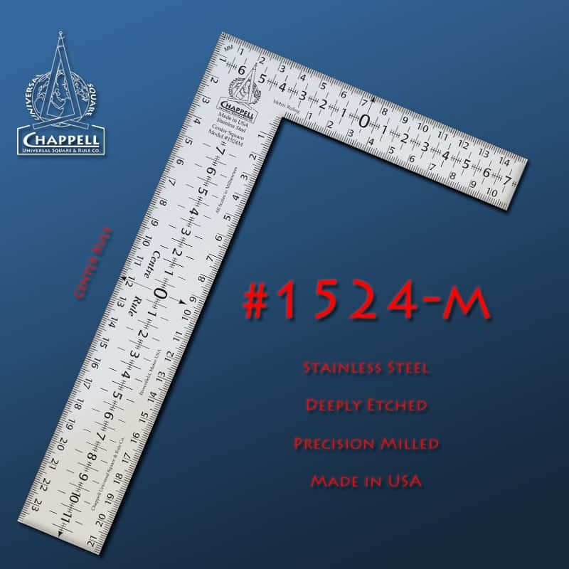 1524-M Metric Center-Rule Bench Square