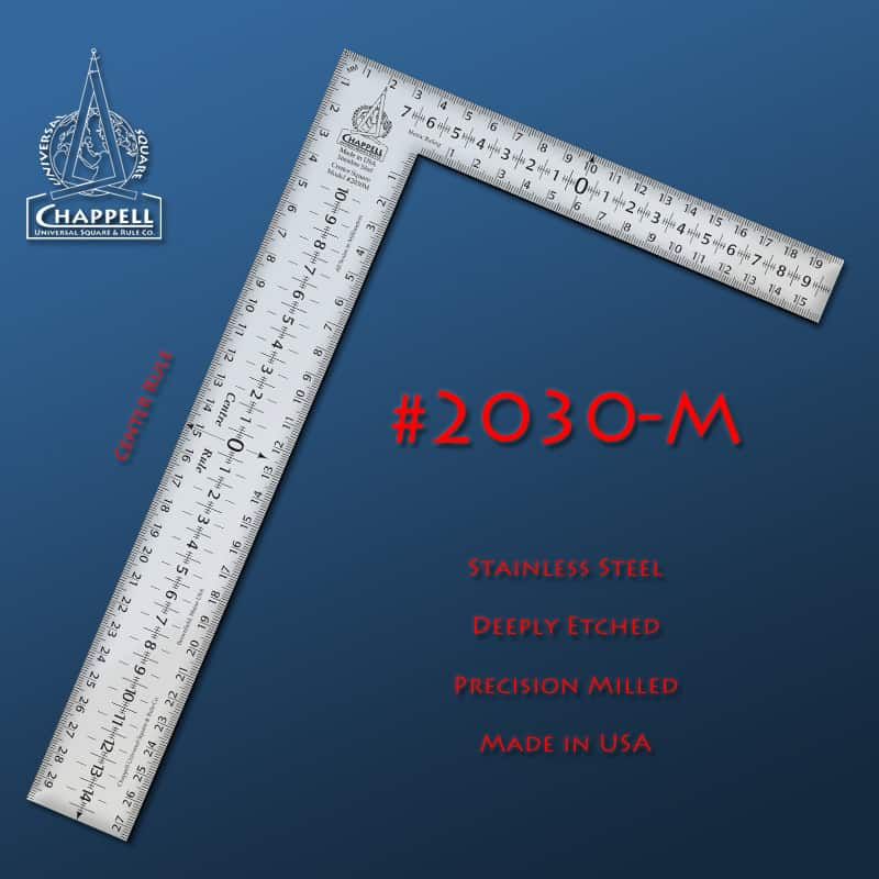 2030-M Metric Center-Rule Bench Square