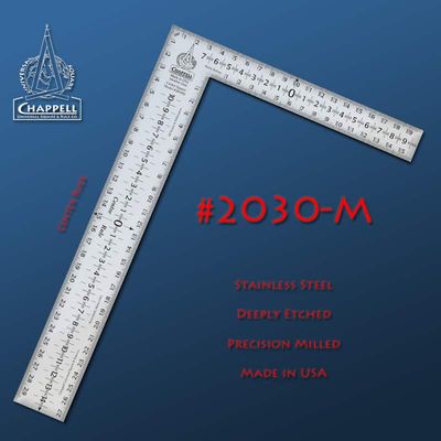 2030-M Metric Center-Rule Bench Square 2030-M Metric Center-Rule Bench Square