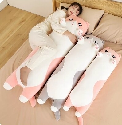 90-130cm long, stuffed cat plush