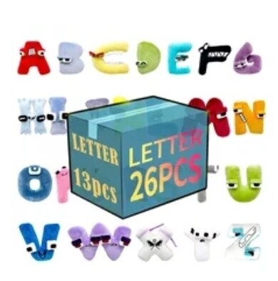 13PCS or 26PCS Alphabet Plush set
