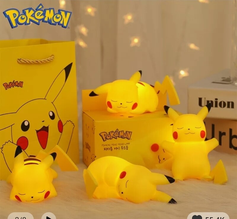 Pikachu Pokémon Night light