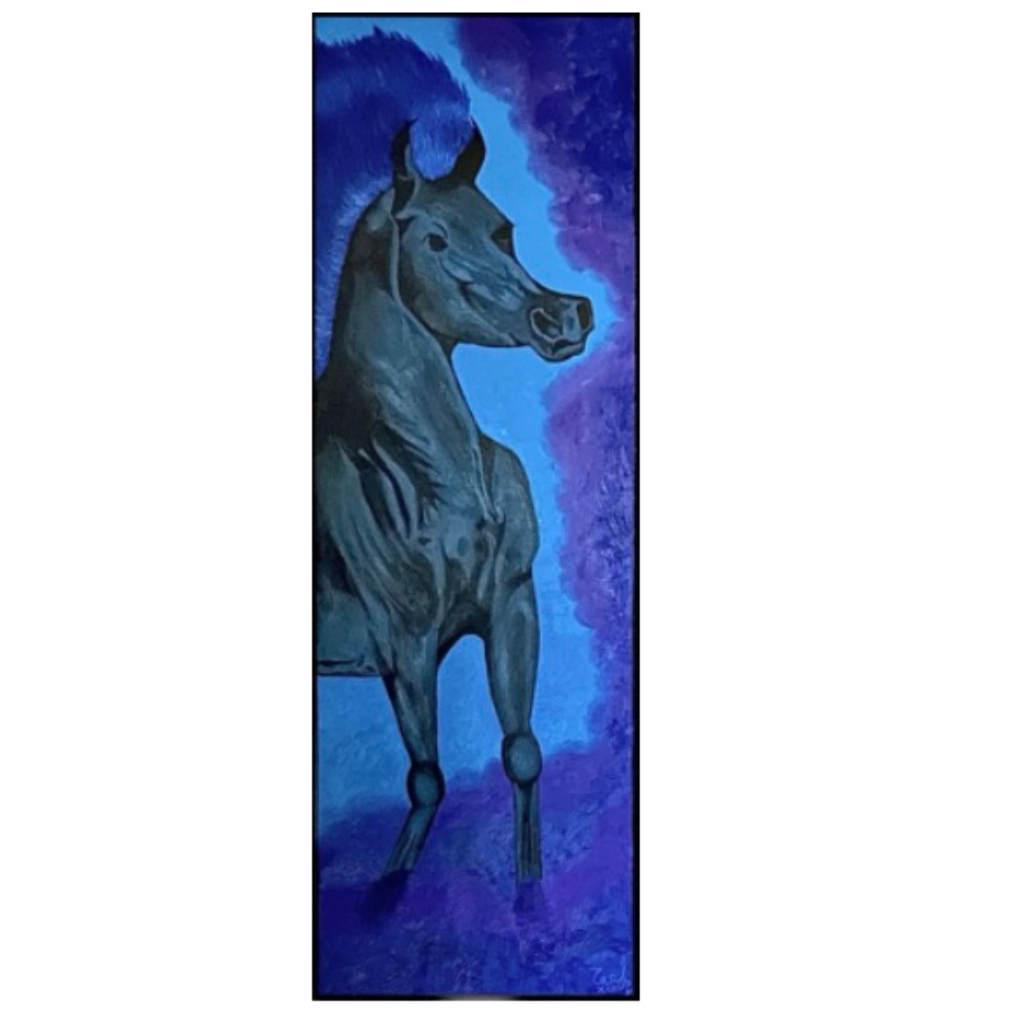 BLUE THUNDER,
OIL ON CANVAS