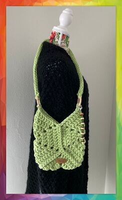 Hippi Tasche hellgrün