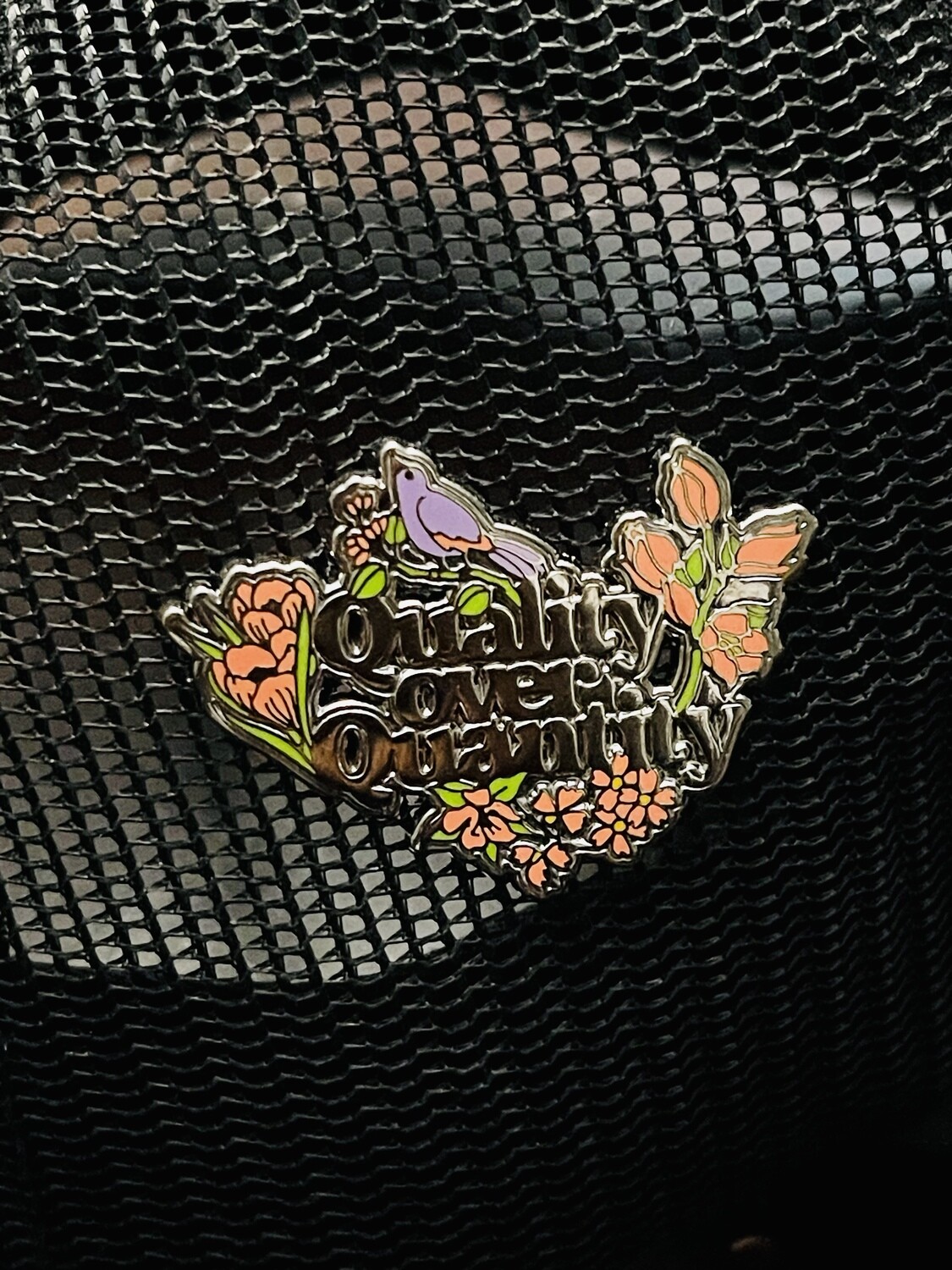 Quality Over Quantity HAT PIN