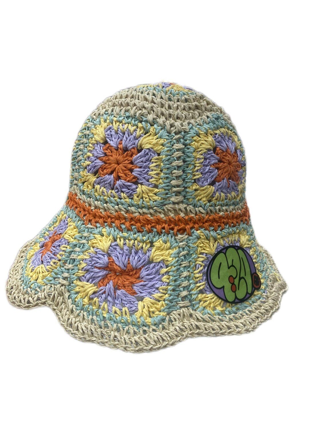 Vintage Fashion Custom Crochet Straw Knit Handmade