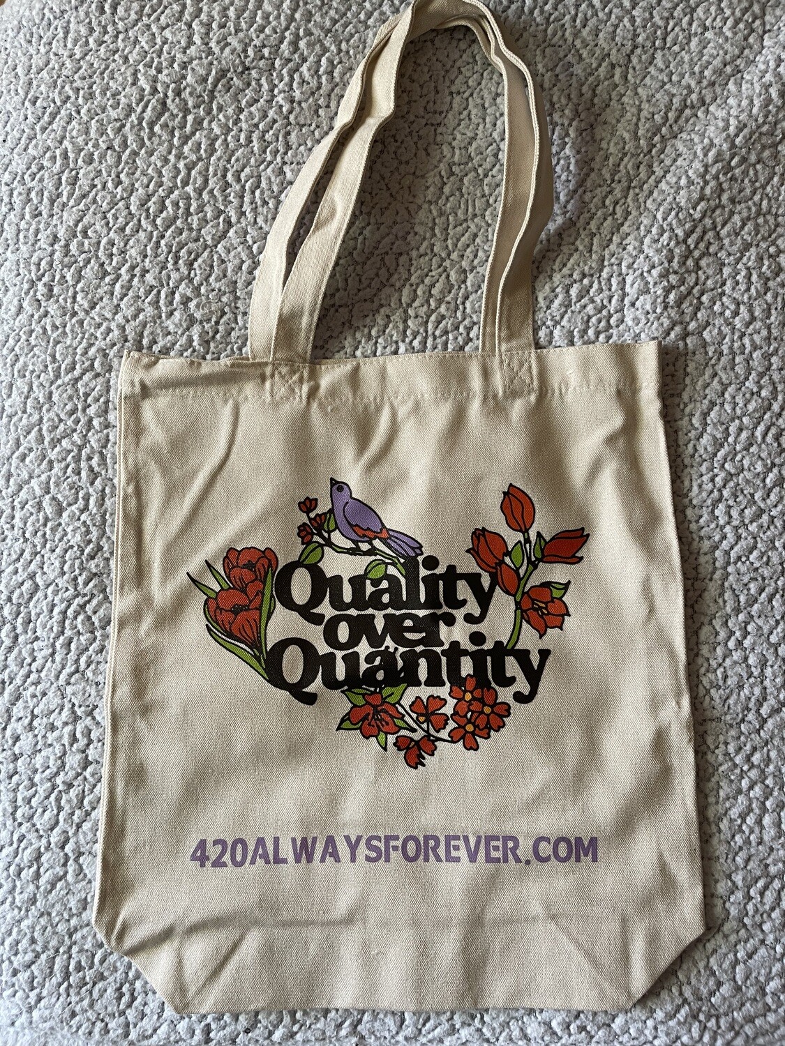 Quality Over Quantity CANVAS BAG