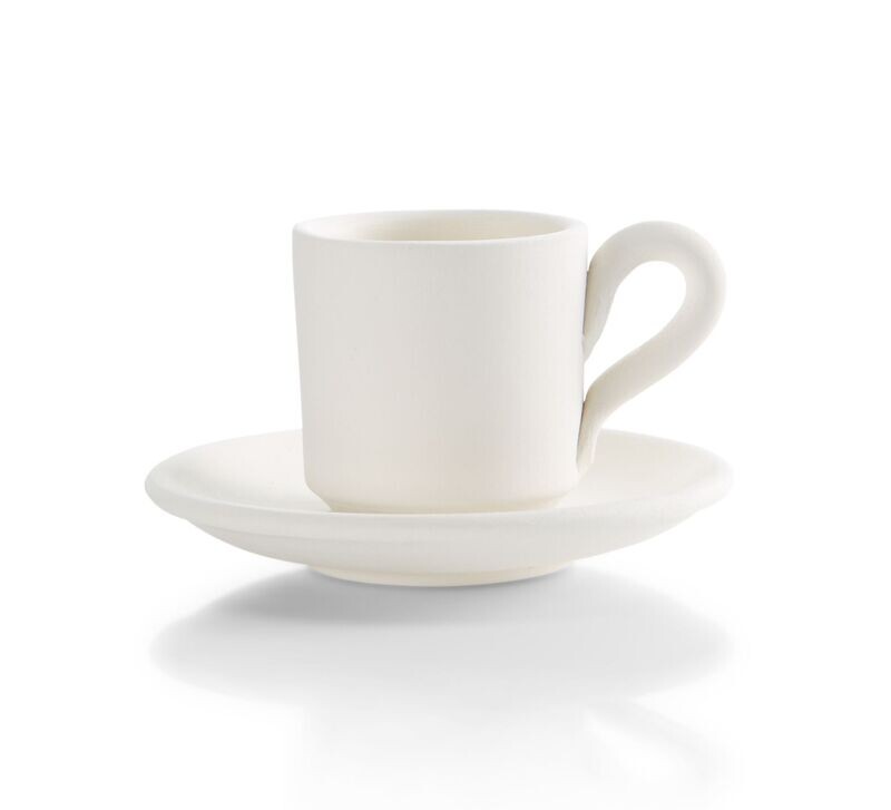 Mocca Espresso Set mit Unterteller Höhe 11 cm Ø 11 cm