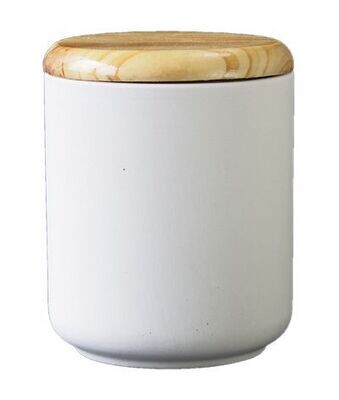 Dose mit Holzdeckel Small Höhe 10cm Ø 8 cm