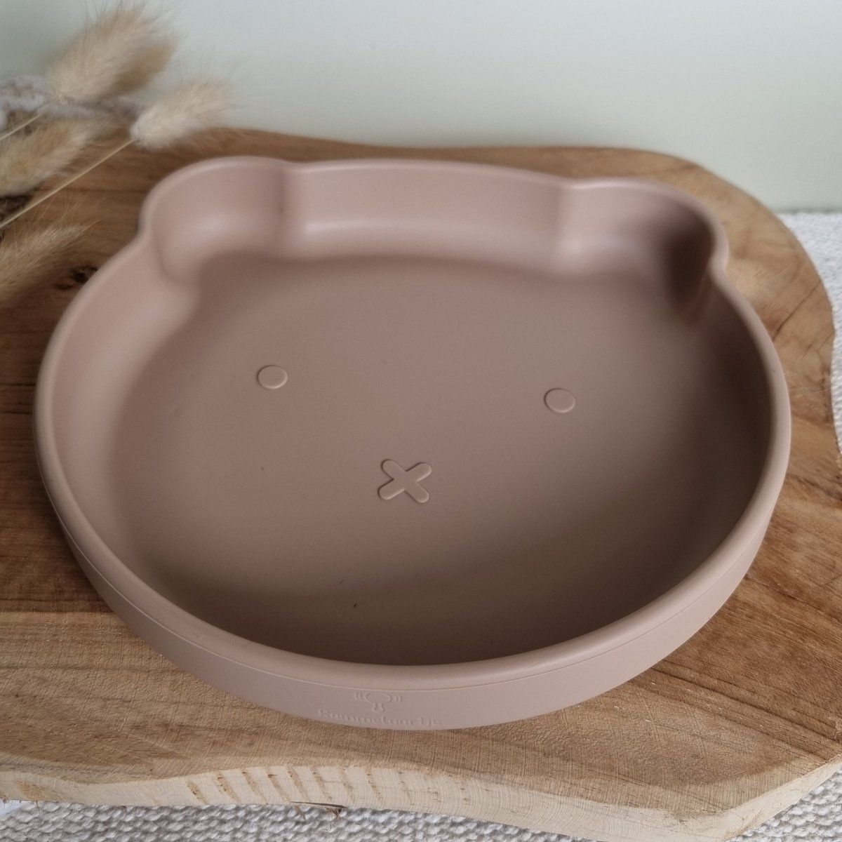 Siliconen bord met zuignap, zand