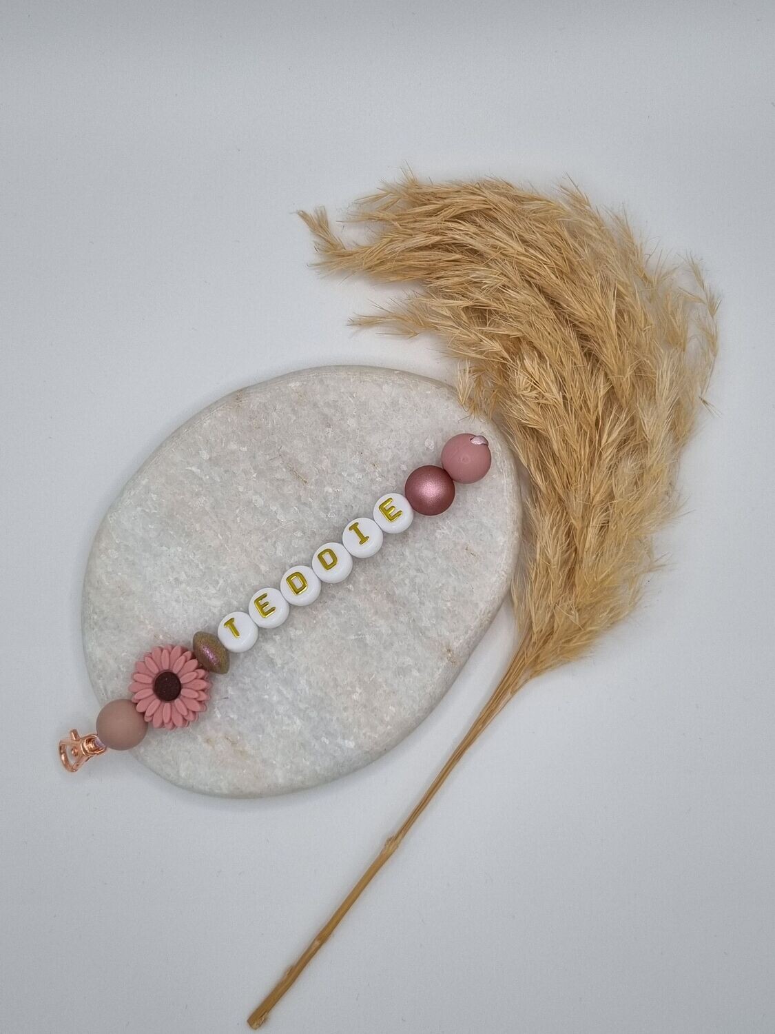 Sleutelhanger bloem, roze