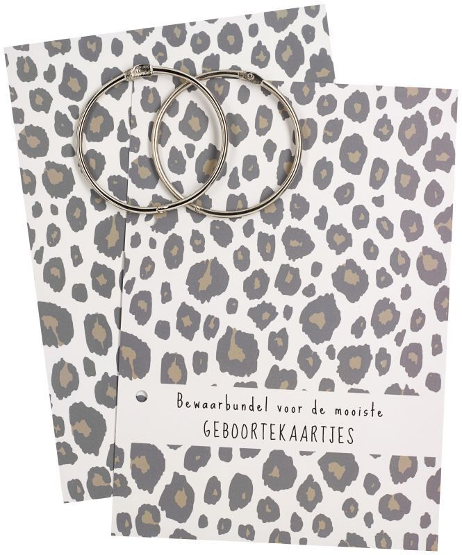 Bewaarbundel geboortekaartjes, panter