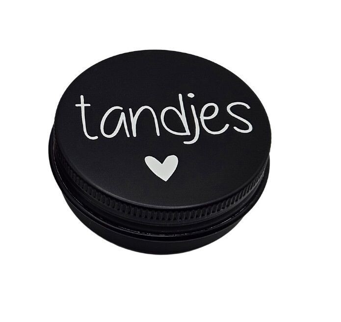Bewaarbakje Tandjes, zwart