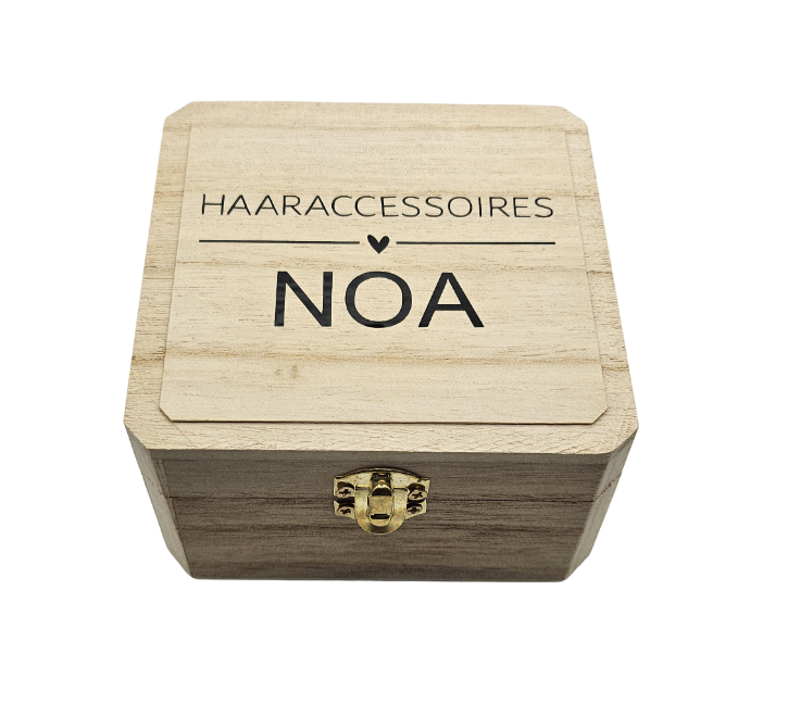 Houten kistje, haaraccessoires