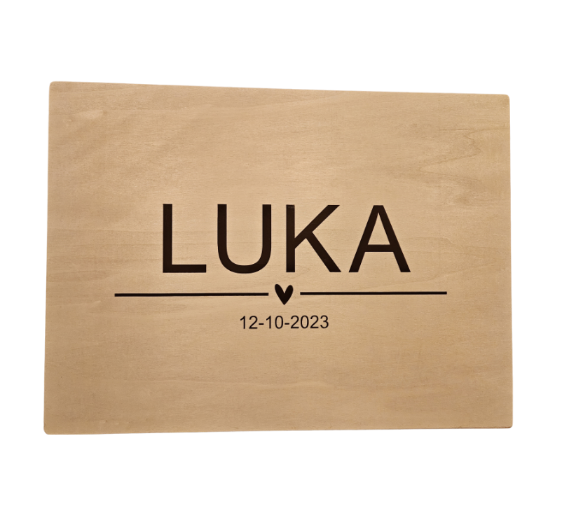 Houten Memorybox