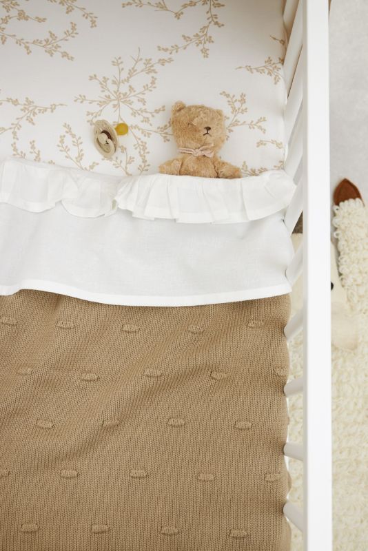 Wieglaken ruffle, offwhite