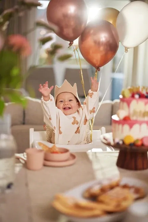 Verjaardagskroon met naam, biscuit