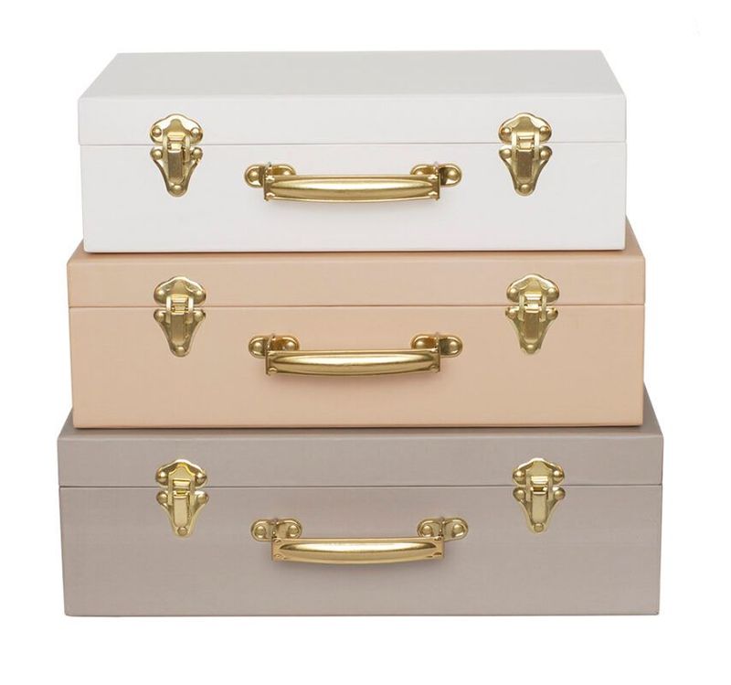 Storage Suitcase Beige