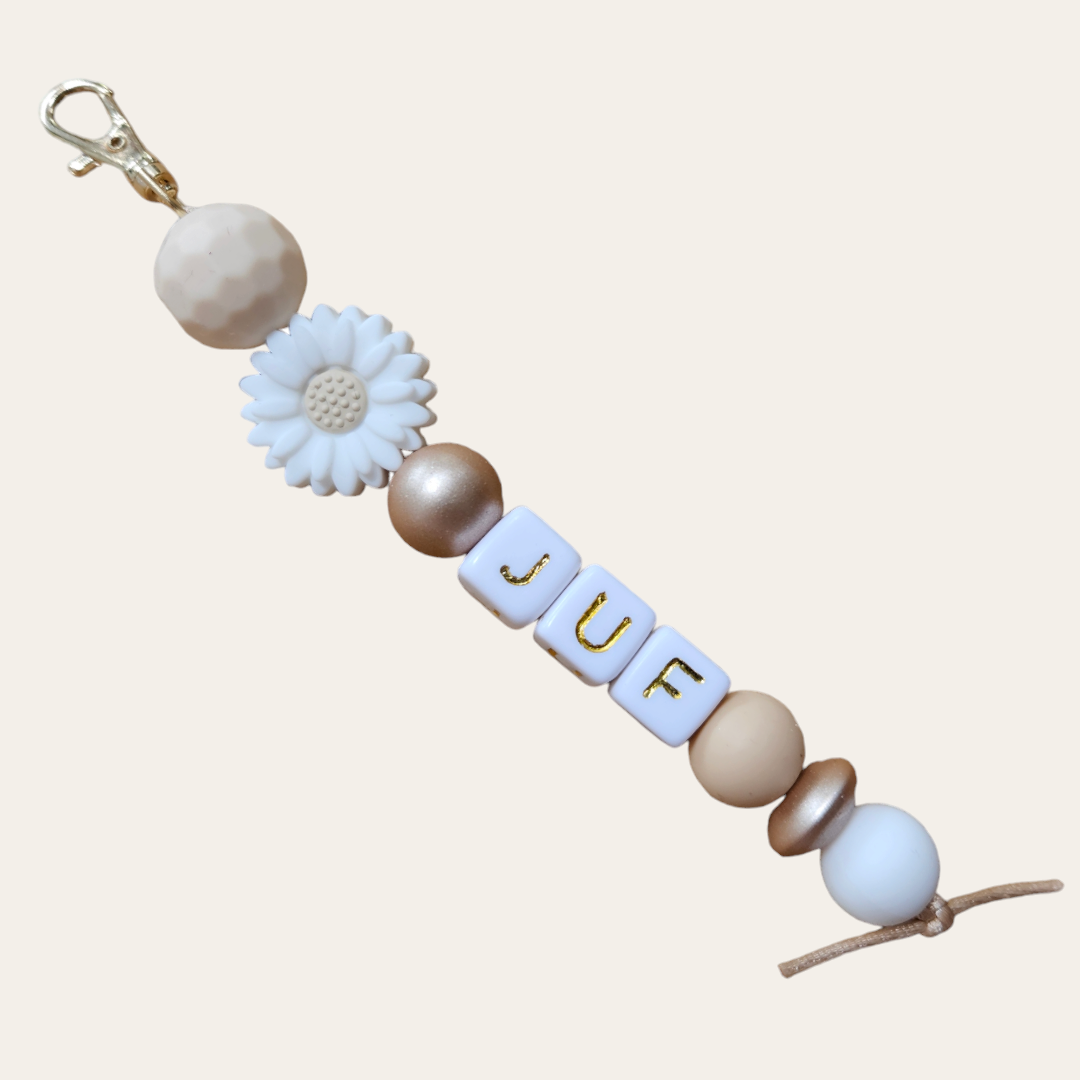 Sleutelhanger, wit