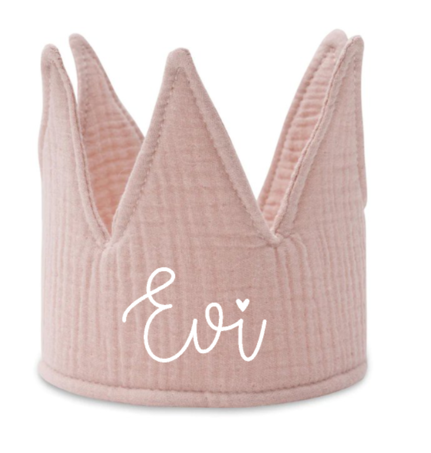 Verjaardagskroon met naam, wild rose